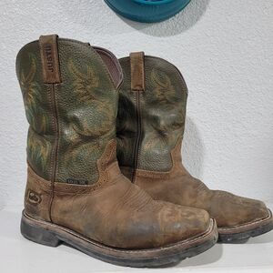 Justin Men's Driller Western Work Boots - Steel Toe Size 10.5 EE